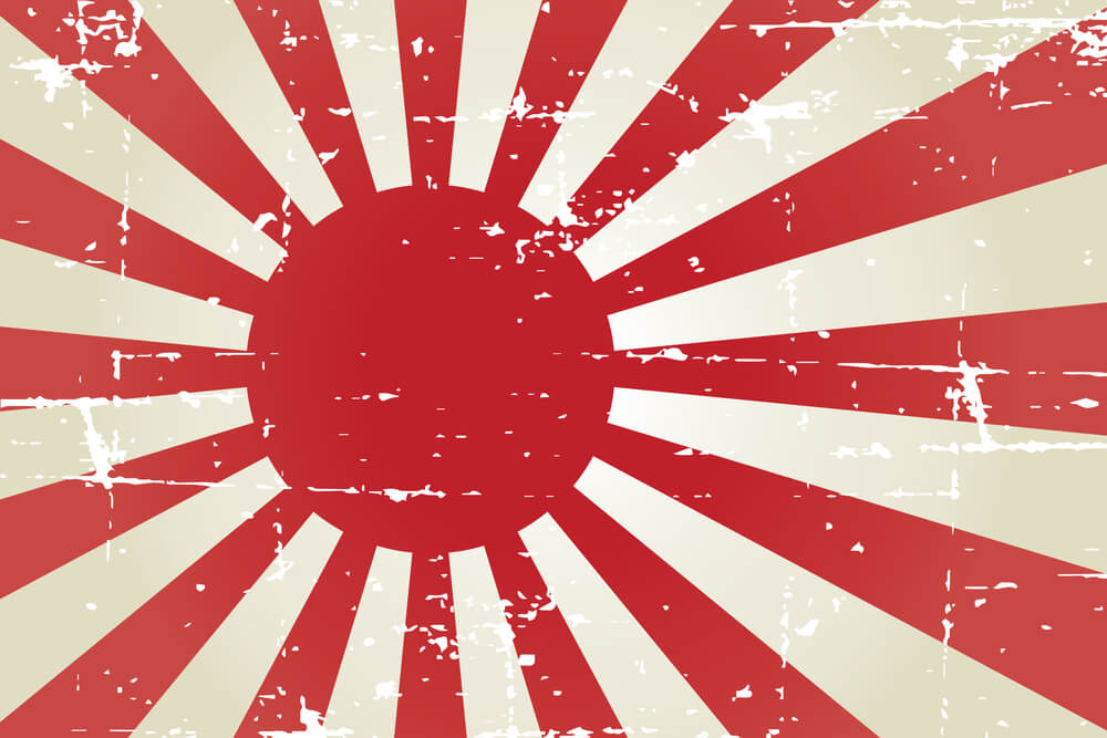 Japán haditengerészet császári zászló Chujiro Hayashi